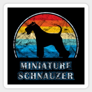 Miniature Schnauzer Vintage Design Dog Sticker